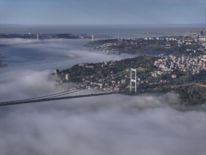 İstanbul'da bayram tatili için yola çıkanlar sis şaşkınlığı yaşadı - Resim: 3