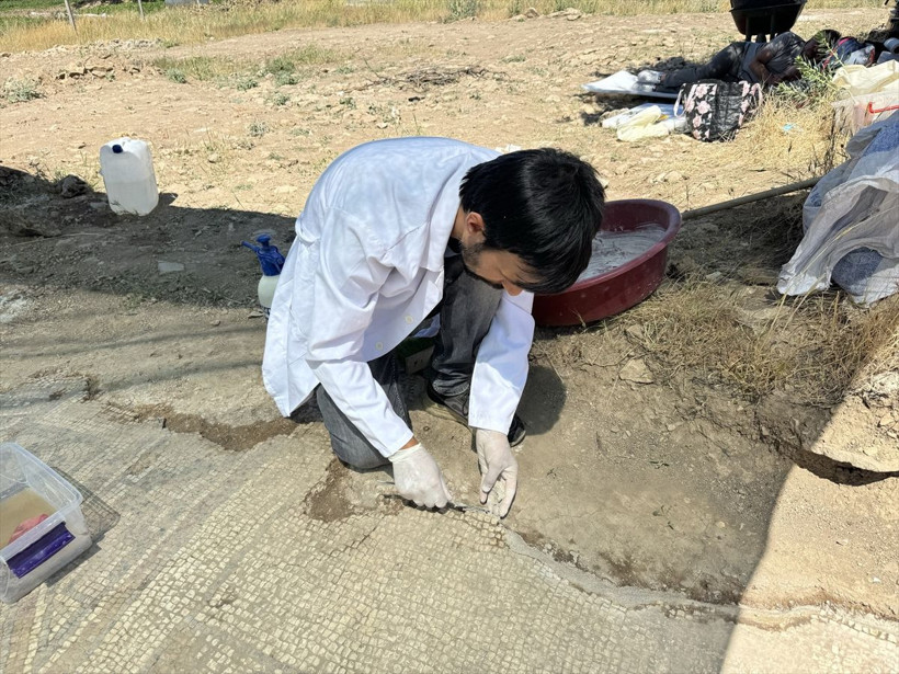 Diyarbakır'da mezar kazarken Roma dönemine ait mozaik bulundu - Resim: 5