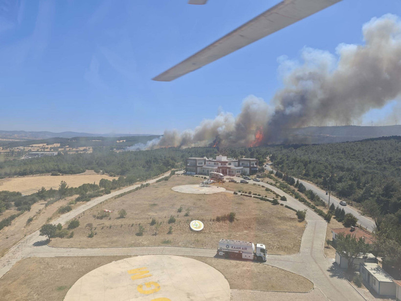 Çanakkale'de orman yangını - Resim : 1