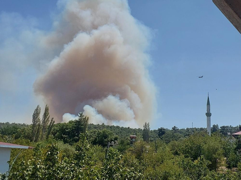 Mersin'de 3 ayrı noktada orman yangını - Resim : 1