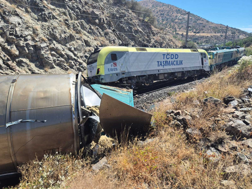 Malatya'da iki yük treni çarpıştı: 1 yaralı - Resim : 1