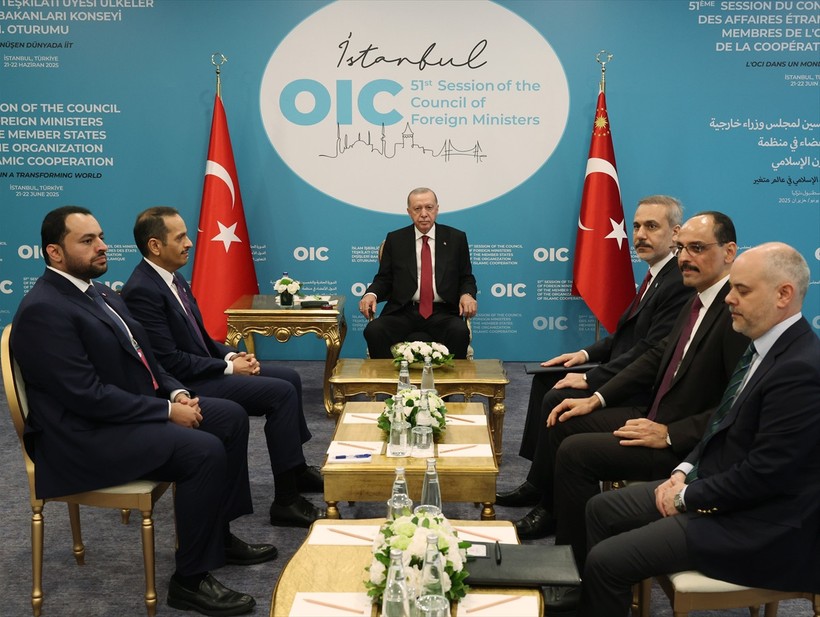 Cumhurbaşkanı Erdoğan, Katar Başbakanı'nı kabul ettif - Resim : 1