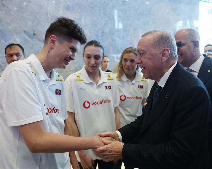 Cumhurbaşkanı Erdoğan, Filenin Sultanları'nı kabul etti - Resim: 2