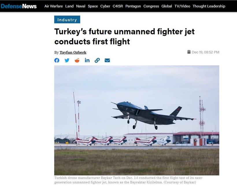 ABD'deki savunma dergisi Defense News, Bayraktar Kızılelma'yı tanıttı - Resim: 1