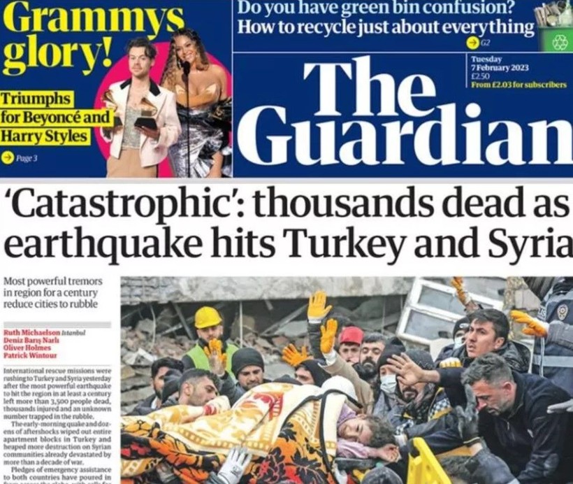 Türkiye'deki deprem dünya basınının manşetlerinde yer alıyor - Resim: 3