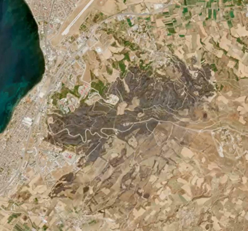 Çanakkale orman yangınının zararı uydudan görüntülendi - Resim : 3