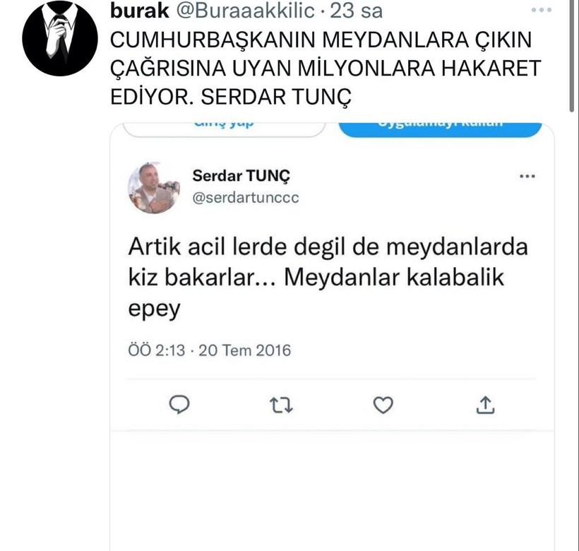 İYİ Parti Ankara İl Başkanı adayı Serdar Tunç'un 15 Temmuz tweetleri ortaya çıktı - Resim: 4