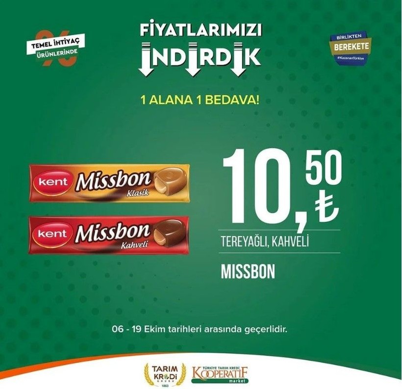 Yüzde 50 indirim bugün başladı! Tarım Kredi Kooperatif Market ekim ayına özel indirimli ürünler kataloğu yayınlandı! Et, süt, çay, hijyen malzemesi... - Resim: 59