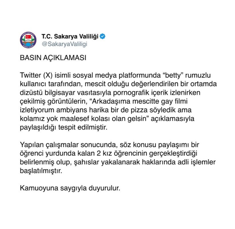 Kız yurdunun mescidinde yetişkin filmi izleyen öğrenciler hakkında işlem başlatıldı - Resim : 2