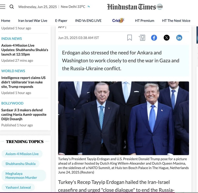 Cumhurbaşkanı Erdoğan NATO'da: Trump ile görüşmesi dünya basınında - Resim : 5