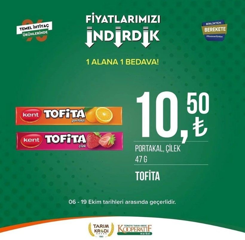 Yüzde 50 indirim bugün başladı! Tarım Kredi Kooperatif Market ekim ayına özel indirimli ürünler kataloğu yayınlandı! Et, süt, çay, hijyen malzemesi... - Resim: 61