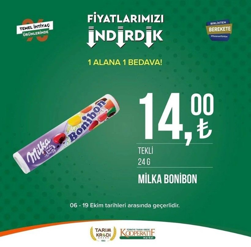 Yüzde 50 indirim bugün başladı! Tarım Kredi Kooperatif Market ekim ayına özel indirimli ürünler kataloğu yayınlandı! Et, süt, çay, hijyen malzemesi... - Resim: 56