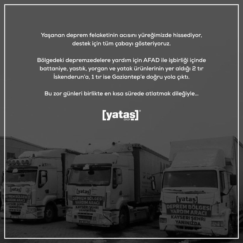 Kahramanmaraş'ta meydana gelen 7.7 ve 7.6'lık deprem sonrası Türkiye tek yürek oldu! Dev şirketler yardımda yarışıyor - Resim: 19