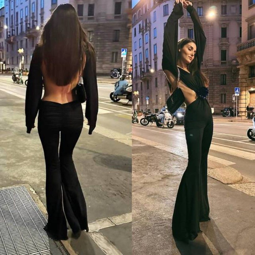 Milano'da katıldığı bir davette tüm güzelliğini gözler önüne seren oyuncu Hande Erçel beğeni yağmuruna tutuldu - Resim: 4