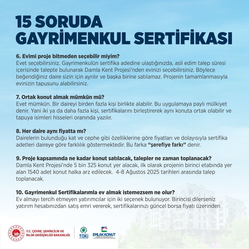 Peşinat yok faiz yok! 15 soruda ev almayı kolaylaştıran Gayrimenkul Sertifikası - Resim: 2