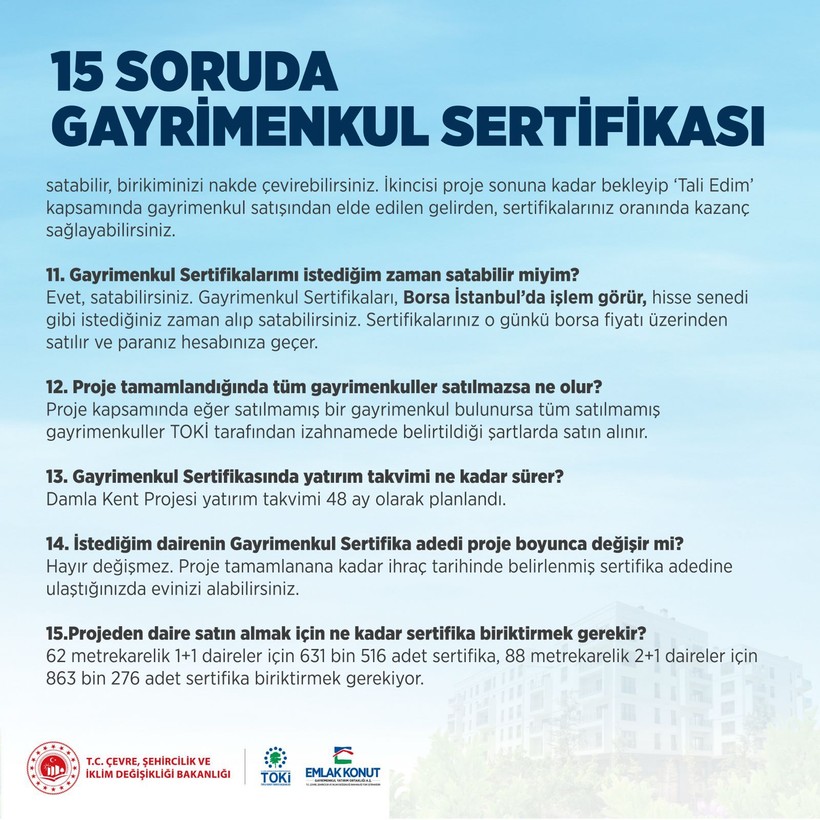 Peşinat yok faiz yok! 15 soruda ev almayı kolaylaştıran Gayrimenkul Sertifikası - Resim: 3