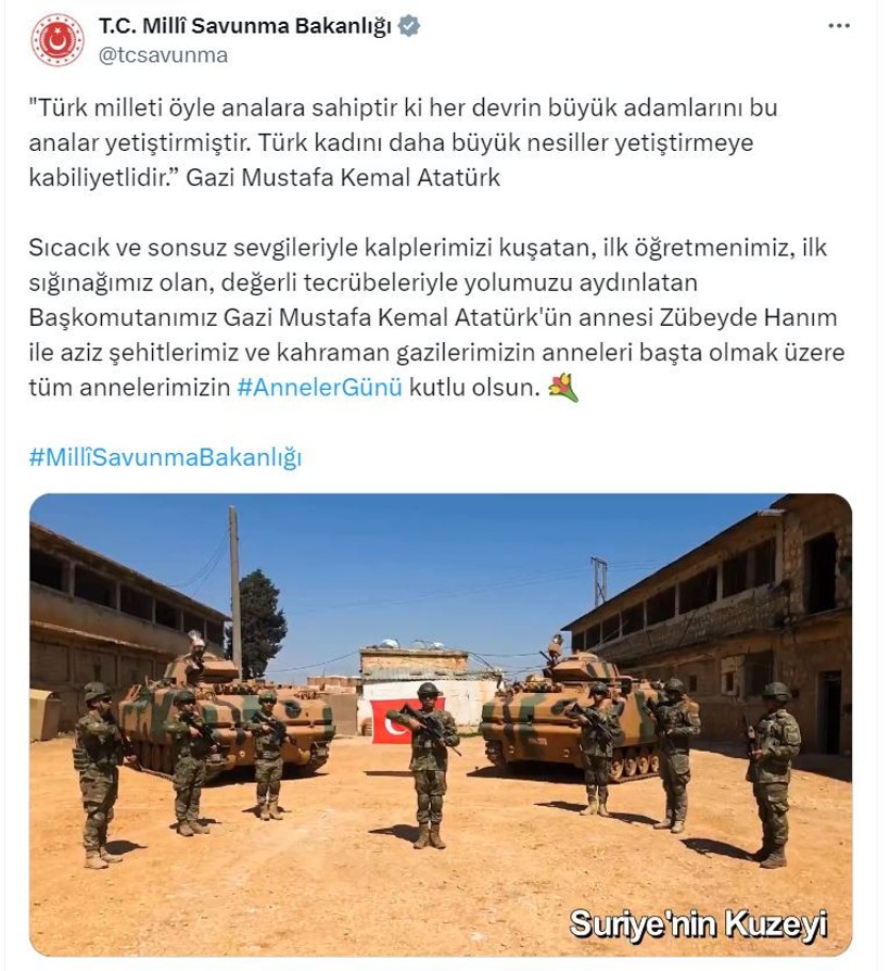 MSB'den 'Anneler Günü' mesajı - Resim : 1