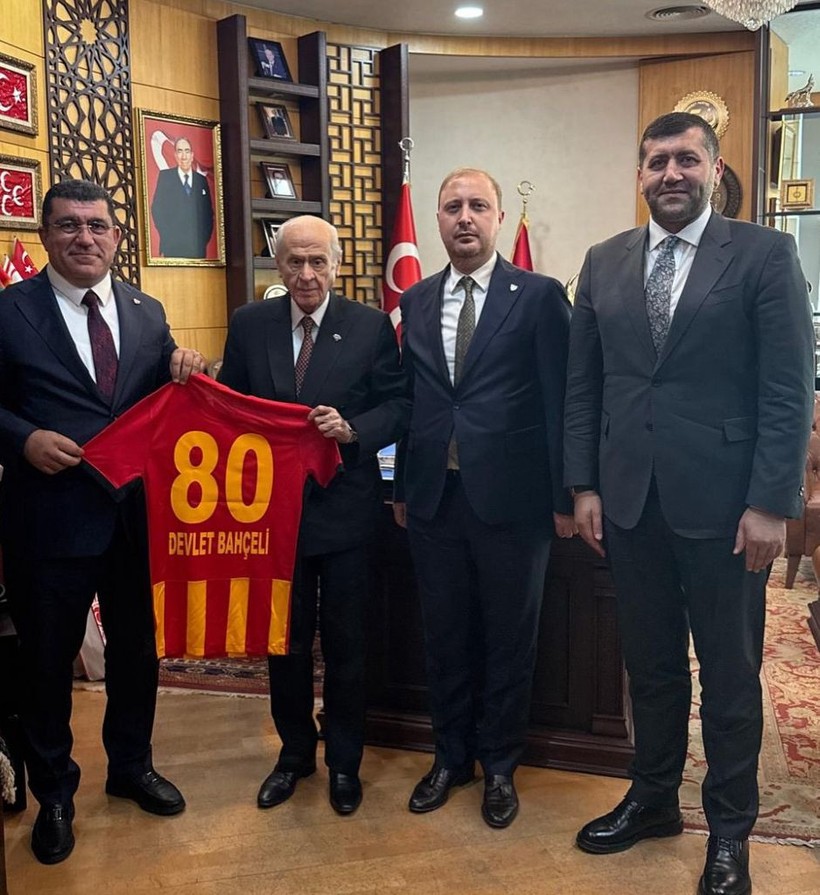 Kayserispor’dan MHP lideri Bahçeli’ye ziyaret - Resim : 1
