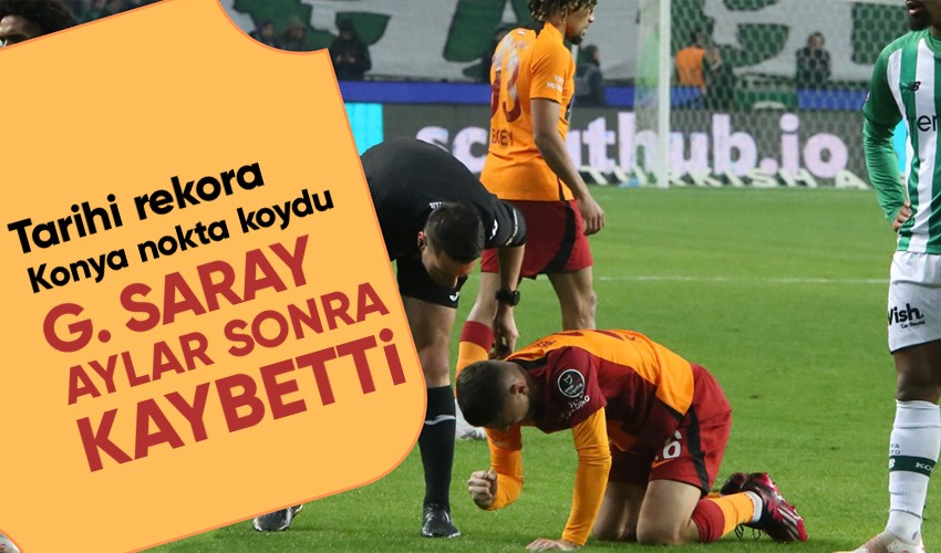 Konyaspor, Galatasaray'ı son dakika golüyle mağlup etti