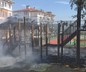 Gaziantep'te çocuk parkı cayır cayır yandı