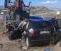 Sondaj makinesine çarpan otomobildeki anne ve oğlu hayatını kaybetti