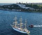 İstanbul Boğazı'ndan tarihi yelkenli Nava Scoala Mircea geçti