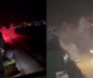 Araçtan atılan havai fişek yangına yol açtı