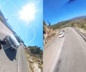 Motosiklet sürücüsünün öldüğü kaza, kask kamerasında