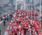15 Temmuz Demokrasi ve Şehitleri Anma Yürüyüşü havadan görüntülendi: Unutmayacağız, unutturmayacağız